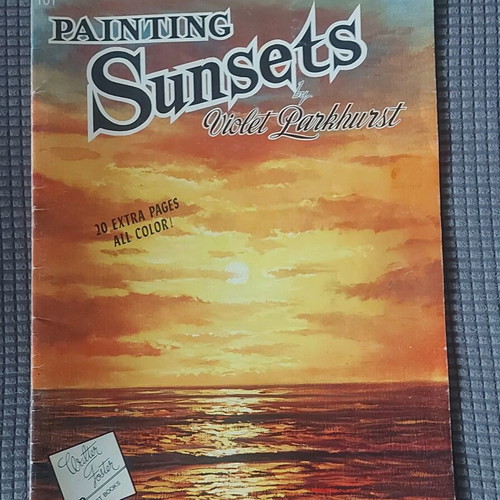 Painting guide book with art and hobby magazine gift, like new
