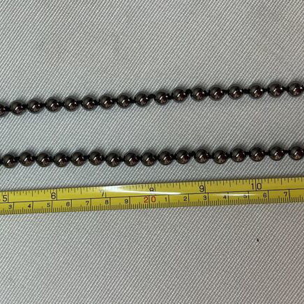 Vintage Hematite Necklace with Rhinestone Pendant like new