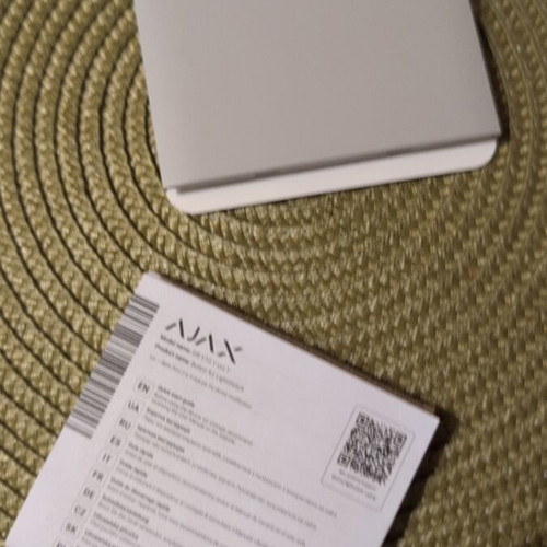 Ajax SideButton 1-gang vertical color Fog new