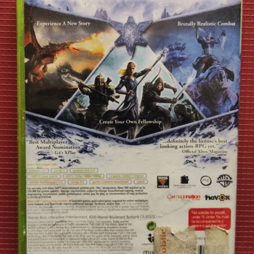 Xbox 360 Lord of the Rings War in the North used