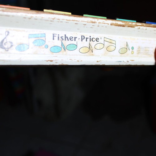 Xylophone musical toy used with sound