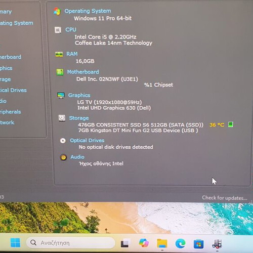 Dell OptiPlex 3070 Micro i5‑9500T 16GB RAM 512GB SSD Windows 11 Pro used