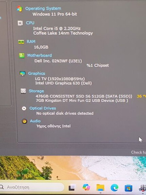 Dell OptiPlex 3070 Micro i5‑9500T 16GB RAM 512GB SSD Windows 11 Pro used