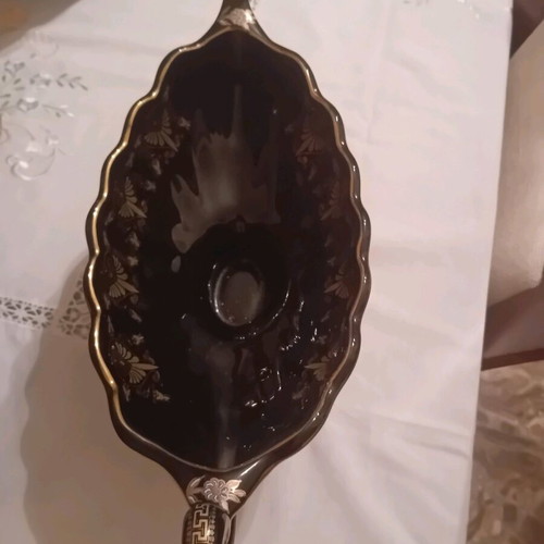Handmade ceramics with 24 carat gold, set of 4 pieces