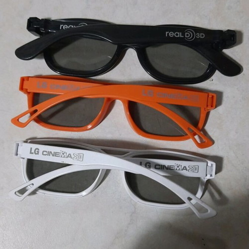 LG 3D cinema glasses used, set of 3