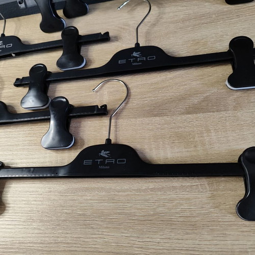 Plastic trouser hangers used, pack of 6, 37 cm, Etro Milano