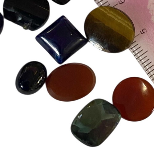 Black Onyx stones like new, pack N17 with 49 pieces