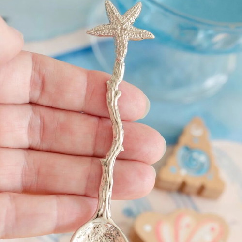 Antique coffee spoons set of 6 with starfish design new