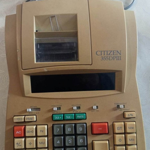 Citizen 355DP III paper calculator used in very good condition