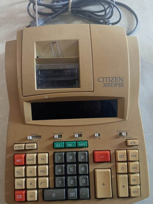 Αριθμομηχανή χαρτιού Citizen 355DP III μεταχειρισμένη σε πολύ καλή κατάσταση