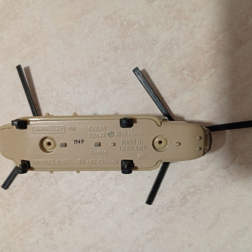 Toy helicopter used, small with two rotors
