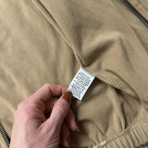 Women's cropped jacket like new, beige