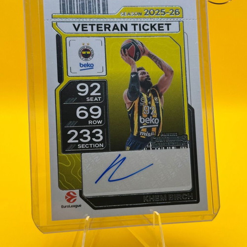 Euroleague Panini Contenders 25-26 Khem Birch Auto new