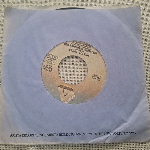 Melissa Manchester Pretty Girls 7' μεταχειρισμένο, pop