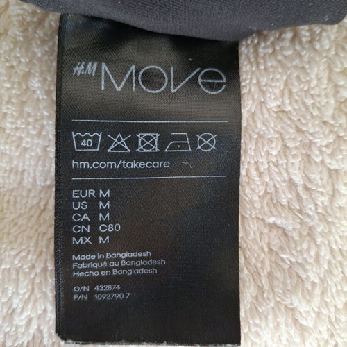 Move sports bra size M black like new