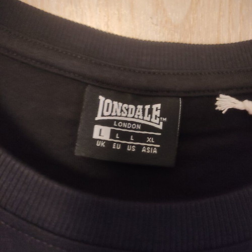 Lonsdale t-shirt new, size L, black