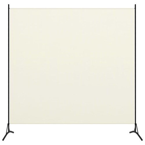 Room divider with 1 panel white cream 175 x 180 cm new
