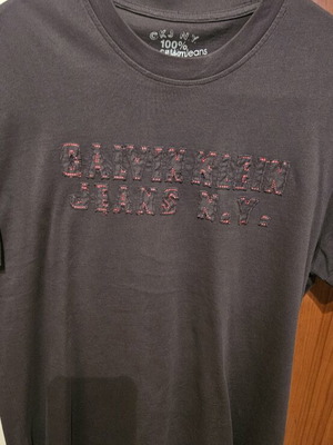 Calvin Klein short sleeve shirt used, gray, XL