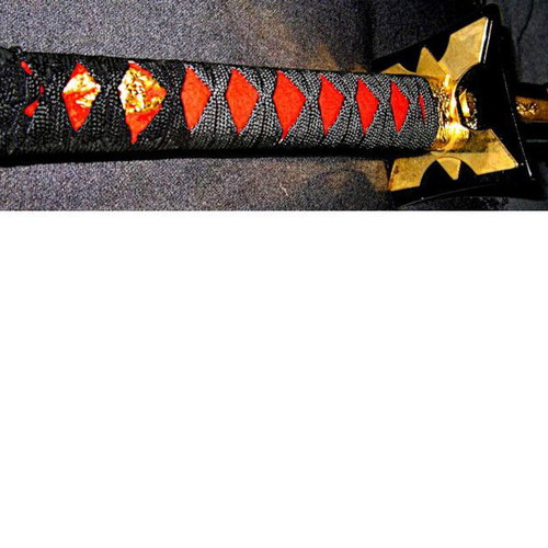 Japanese Ninja collectible, 24K gold plated, handcrafted, 98cm with 5 accessories