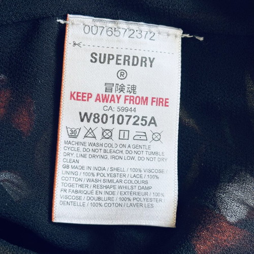 Superdry colorful jumpsuit, lined, size L