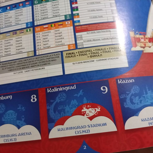 Panini World Cup Russia 2018 UK Edition Sticker Album used, empty