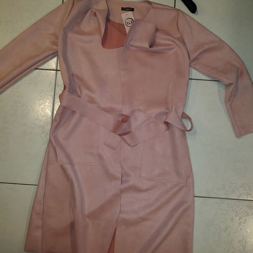 Pink YLX Fashion coat new, spring, faux suede