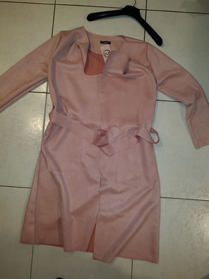 Pink YLX Fashion coat new, spring, faux suede