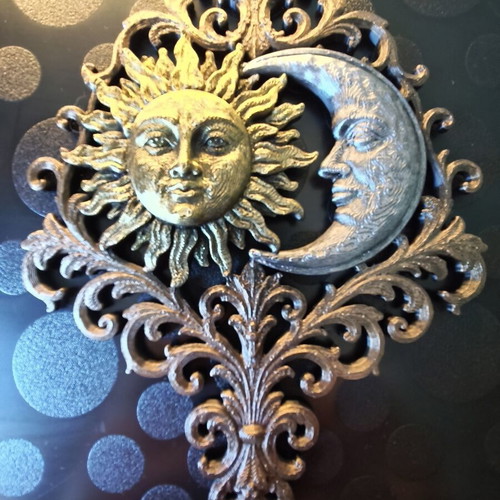 Baroque dark wall art 3D printed, hand-painted, new