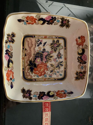 Mason's Patent Ironstone "Mandarin" square dish like new