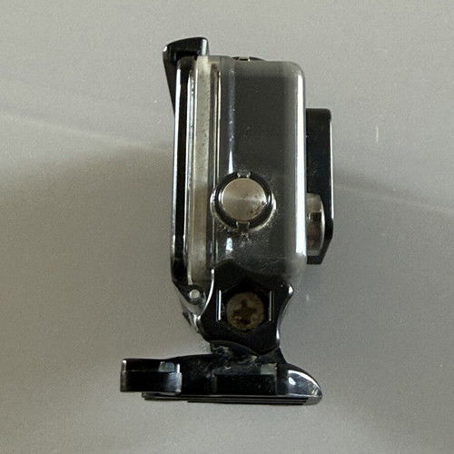 GoPro HERO action camera used with waterproof case and mount