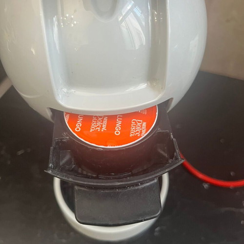 Krups Nescafe Dolce Gusto Mini Me coffee maker used, white/black