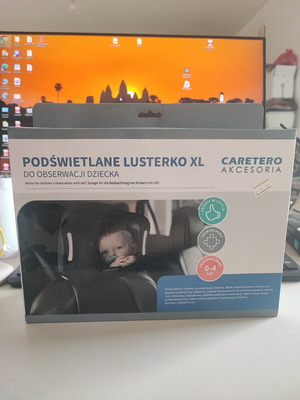 Caretero XL Car Mirror illuminated with remote control new