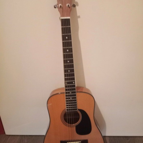 Harley Benton Travel Mini Acoustic Guitar like new with Daddario strings