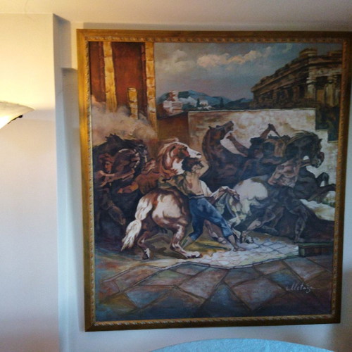 Oil painting on canvas new, artwork 1.92×1.70 m