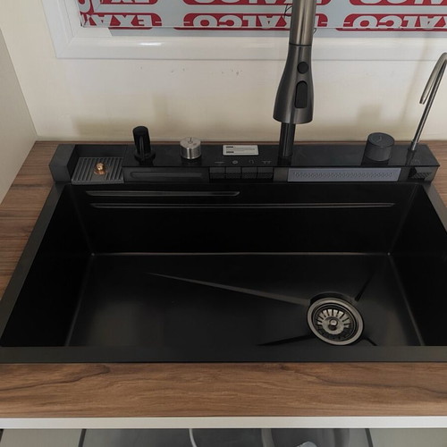 Kitchen sink new with accessories, modern multifunctional