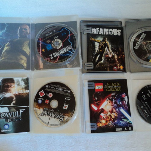 PS3 and PC games used, pack of 12 including Lego and Infamous