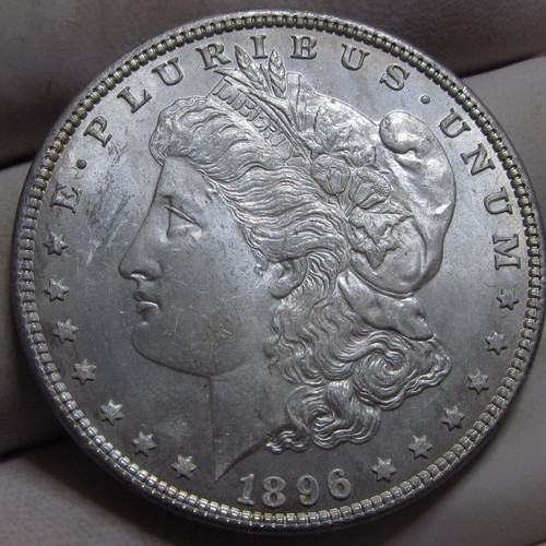1896 Morgan Silver Dollar new, American silver