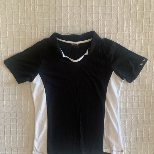 Sports T-shirt size S used, black and white
