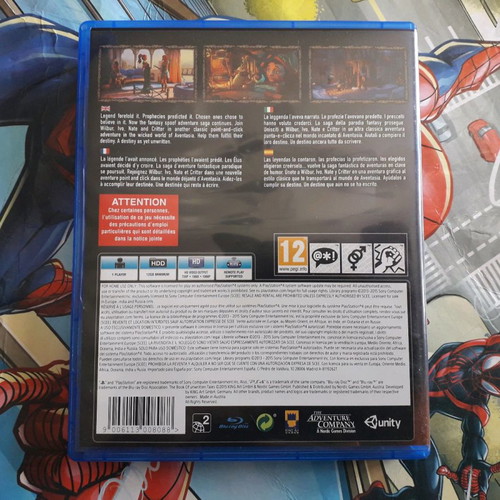 The Book of Unwritten Tales 2 PS4 used adventure game