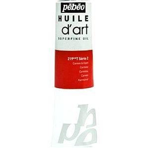 2 τεμάχια Λάδι ζωγραφικής σωληνάριο pebeo oil colour 20ml carmin brillant n.219