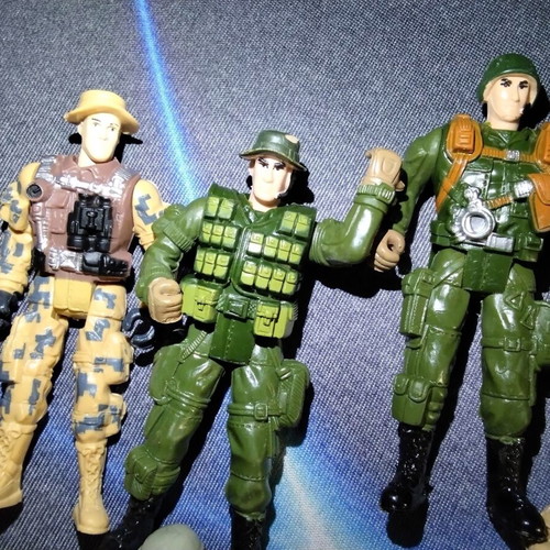 Chap Mei Soldier Force figures set of 7, 10 cm, used
