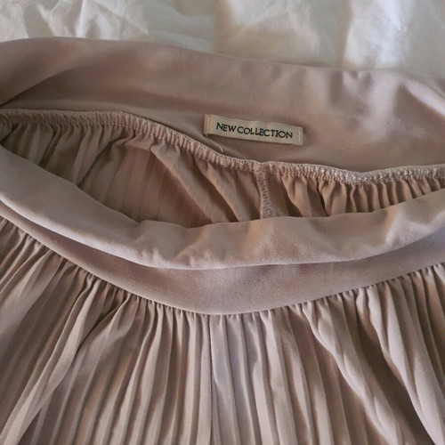 Set of palazzo pants with blouse and gift bag like new, beige and brown
