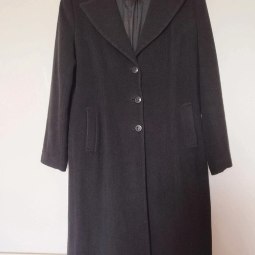 Long coat black used by Other Me, sizes L XL