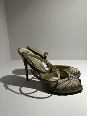 Armani Jeans gold sandals, size 39.5