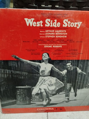 West Side Story Leonard Bernstein vinyl record used, American copy 1950s