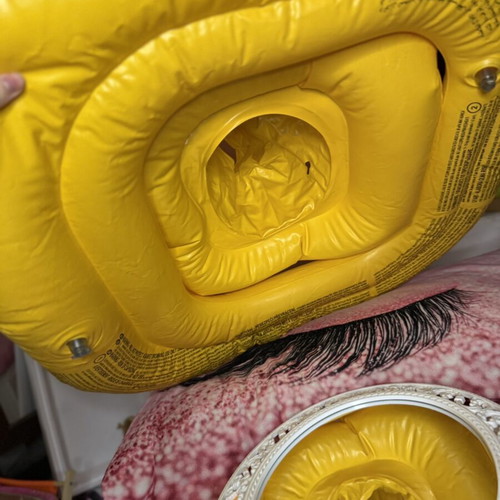 Inflatable Pool Seat for Children, Yellow
