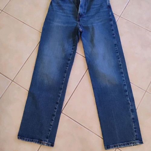 Zara jeans straight wide waist No 36 with zip like new