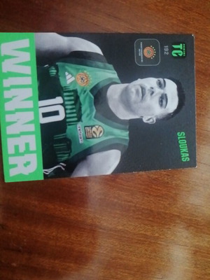 Winner Sloukas collectible card like new