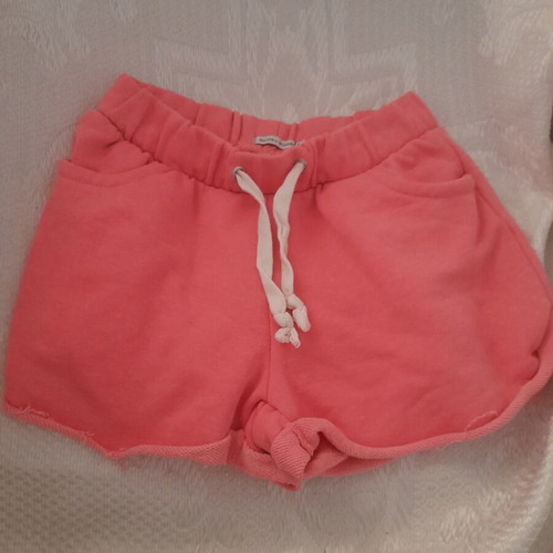 Bershka pink shorts with drawstring, new