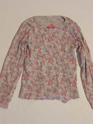 Girls' pajama H&M new, grey with floral design